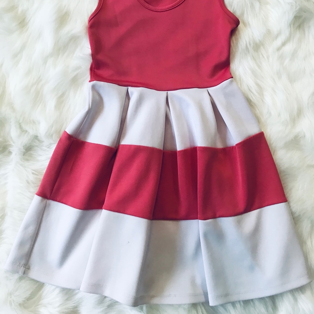 Rue 21 pink and white dress